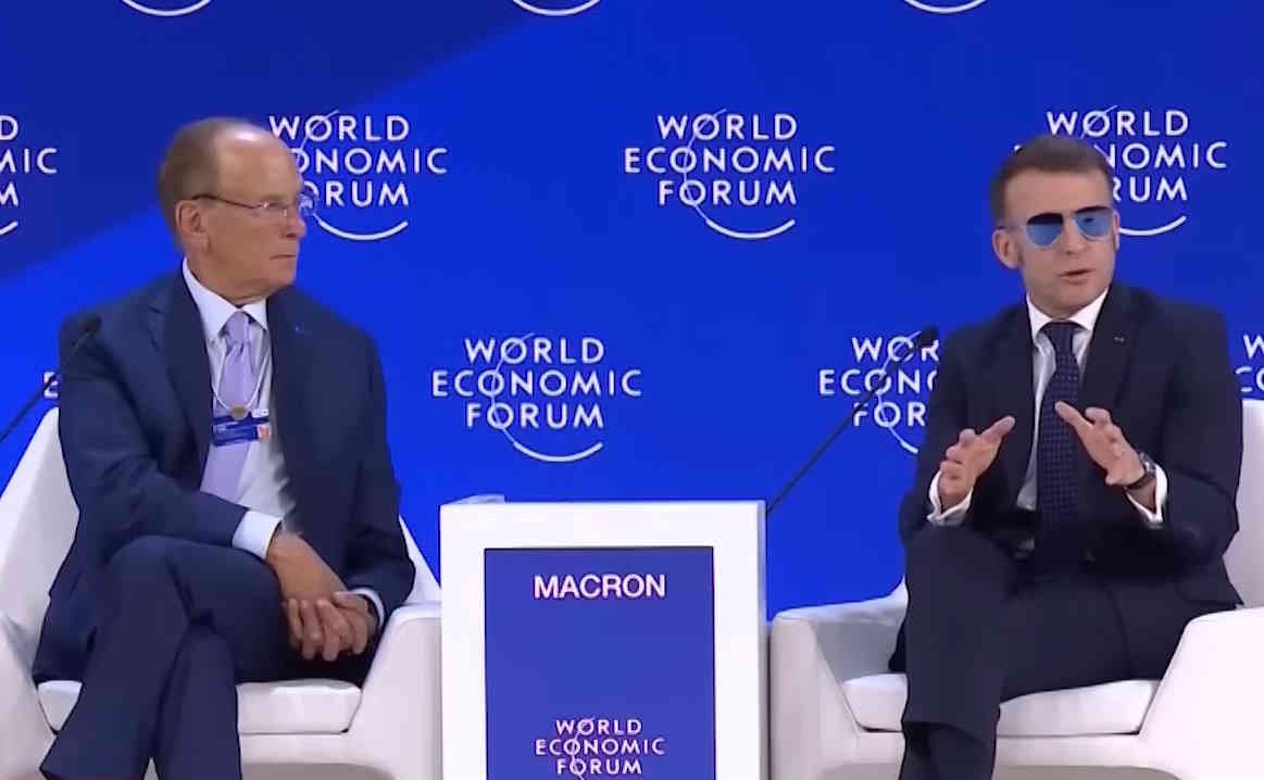 Macron w Davos