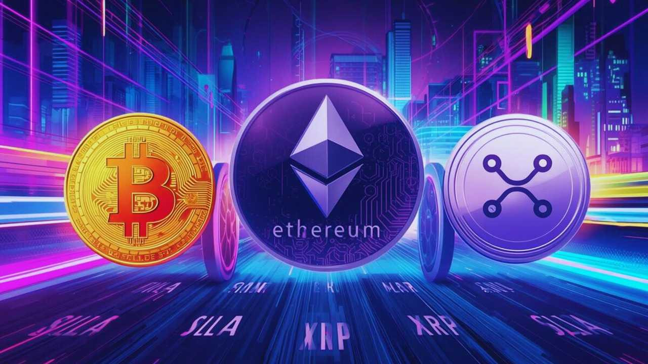 Kryptowaluty (BTC, ETH i XRP) czekają na przyszłość.