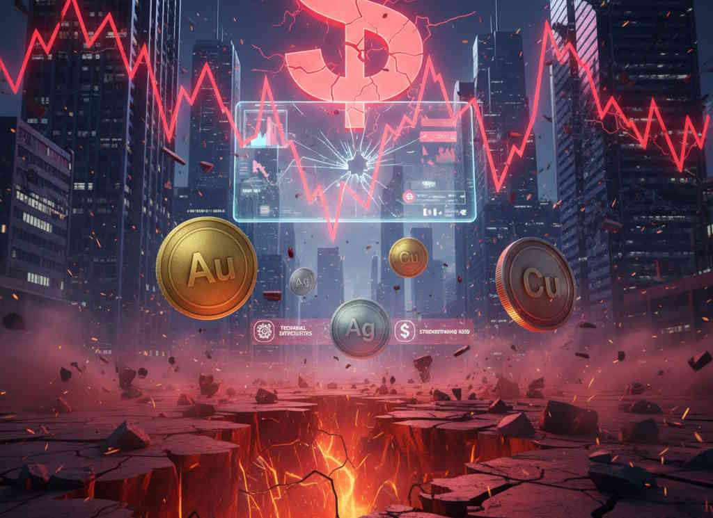 trzęsienie ziemi na metale szlachetne i kryptowaluty