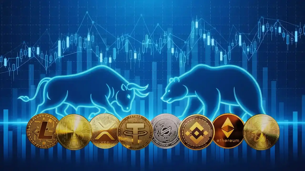 Byki i niedźwiedź konkurują na rynku kryptowalut.