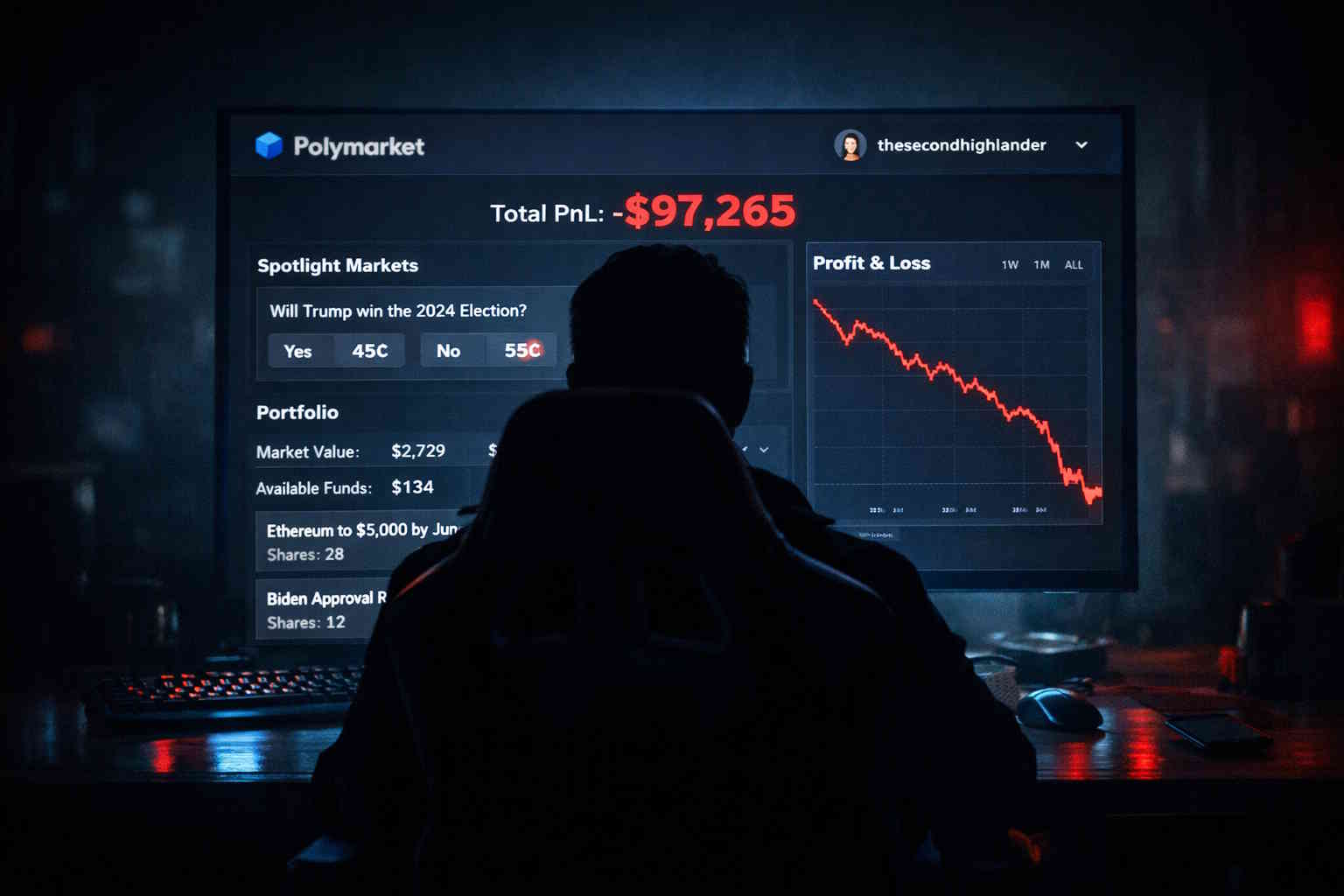 użytkownik thesecondhighlander na platformie Polymarket