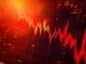Czerwony wykres giełdowy symbolizujący krach.
