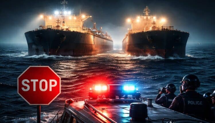 Dwa potężne tankowce zatrzymane. W tle nielegalna ropa i globalny rynek energii
