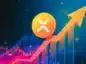 XRP (Ripple) na tle wykresu, który pokazuje wzrost wartości.