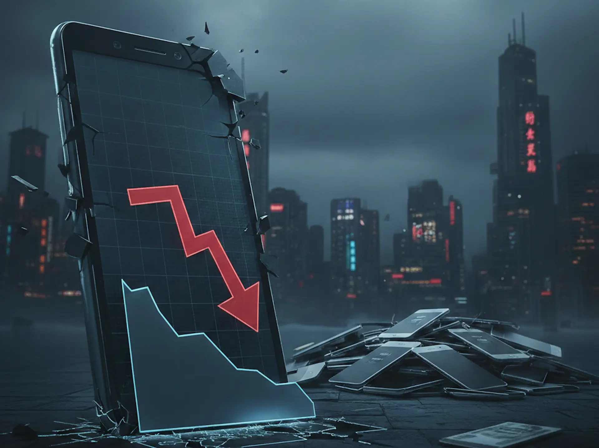 Chiny: potężny spadek sprzedaży telefonów. Huawei i gospodarka mają problem?