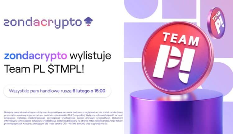Listing TMPL na zondacrypto. Start już 6 lutego