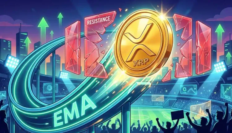 Cena XRP rośnie, a 200-dniowa średnia krocząca (EMA) utrzymuje się przed potencjalnym wzrostem o 60%