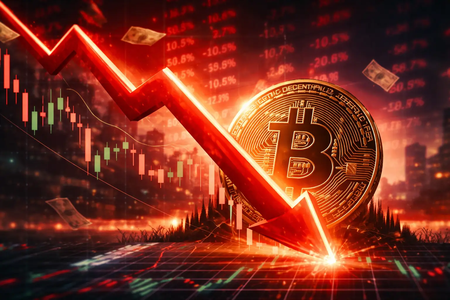 Bitcoin może spaść o kolejne 50%? Ten sygnał niepokoi analityków