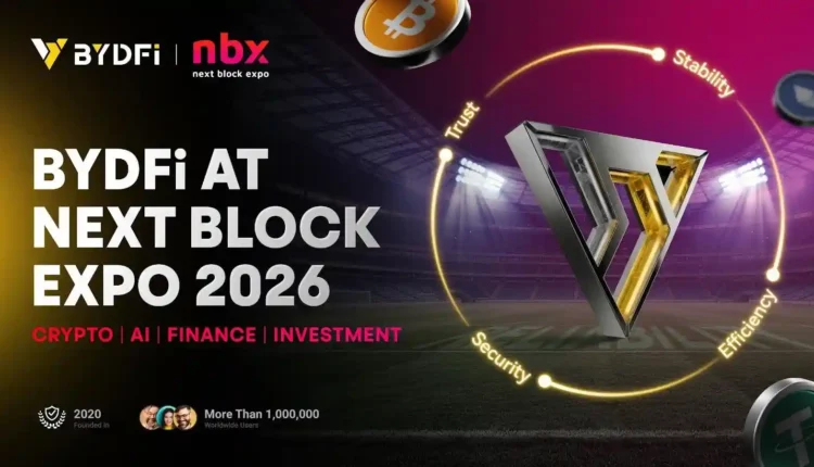 BYDFi wzmacnia swoją pozycję w Europie, dołączając jako sponsor Next Block Expo 2026 w Warszawie