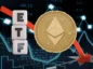Ethereum ETF notuje spadek na wykresie.