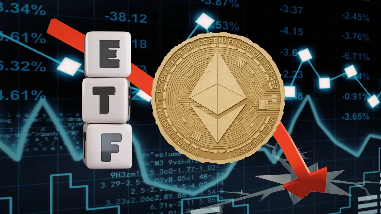 Fatalna seria Ethereum ETF. Nowy niechlubny rekord coraz bliżej. Cena ETH się załamie?