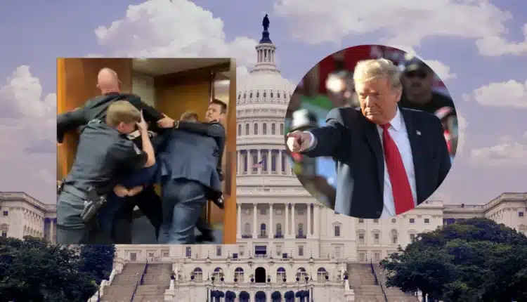 Weteran marines protestuje: „Nikt nie chce walczyć za Izrael”. Służby siłą wyprowadziły go z Senatu [VIDEO]