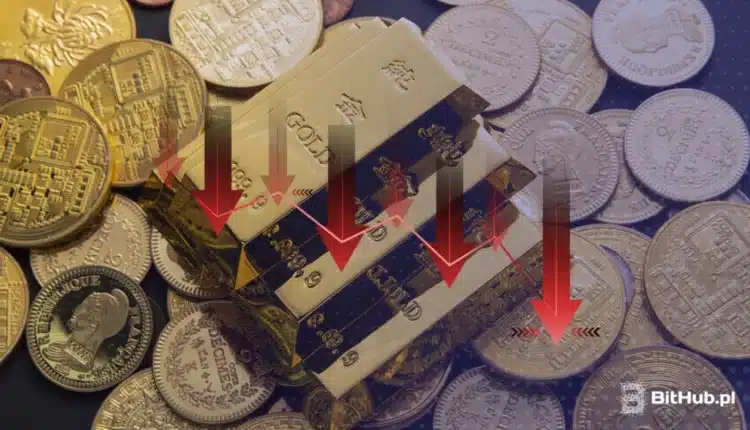 Dlaczego złoto tak mocno spada? Największy tygodniowy krach cen kruszcu od 1982 roku