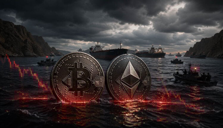 Bitcoin i Ethereum walczą w trakcie blokady cieśniny Ormuz: kluczowe poziomy do obserwacji