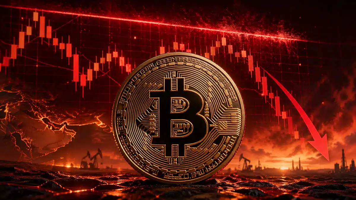 Cena Bitcoina spada poniżej 12-tygodniowego maksimum po tym, jak wzrost napędzany sytuacją w Iranie napotkał op&oacute;r na poziomie 79 400 USD.&nbsp;