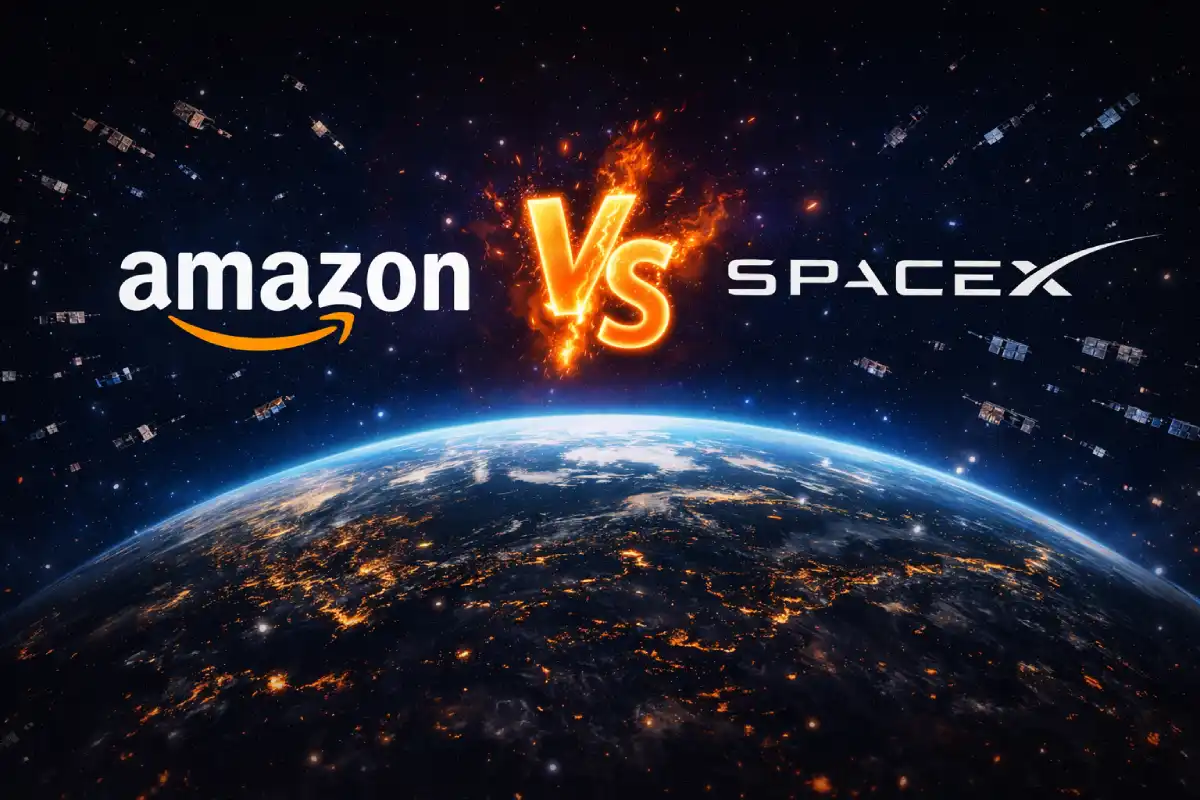 Amazon rzuca rękawicę SpaceX i wkracza do gwiezdnych wojen! Akcje wystrzeliły o 20%