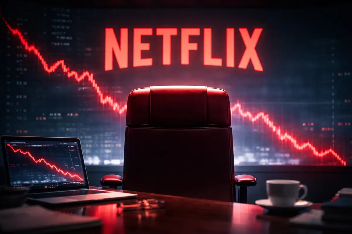 Netflix zarabia miliardy, ale akcje pikują! W tle odejście człowieka, który stworzył imperium