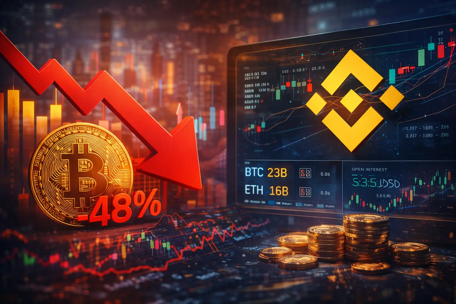 Rynek kryptowalut hamuje. Wolumeny na giełdach spadły o prawie 50%