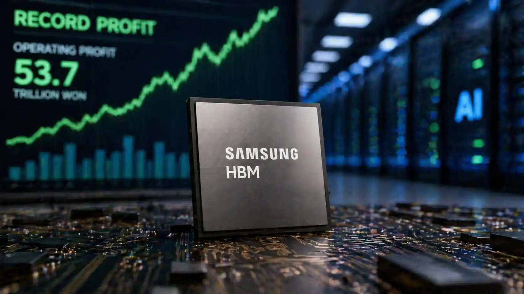 AI pożera rynek chipów. Samsung bije rekordy, ale ostrzega: „to dopiero początek problemów”