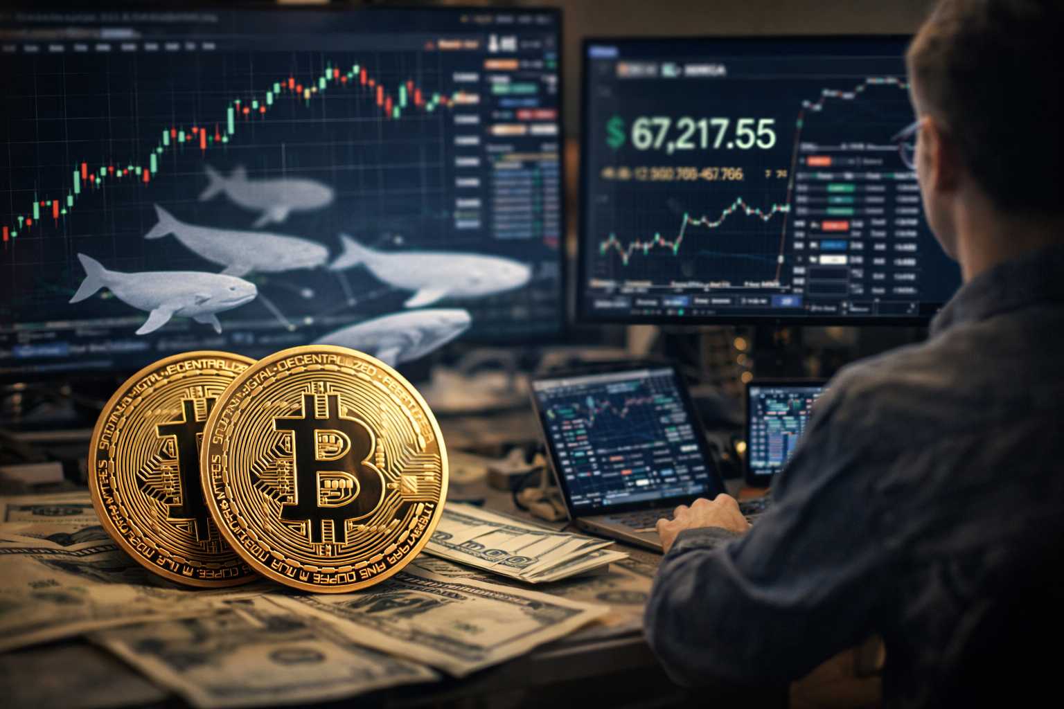 10 000 BTC w 3 dni. Wieloryby skupują Bitcoiny z rynku