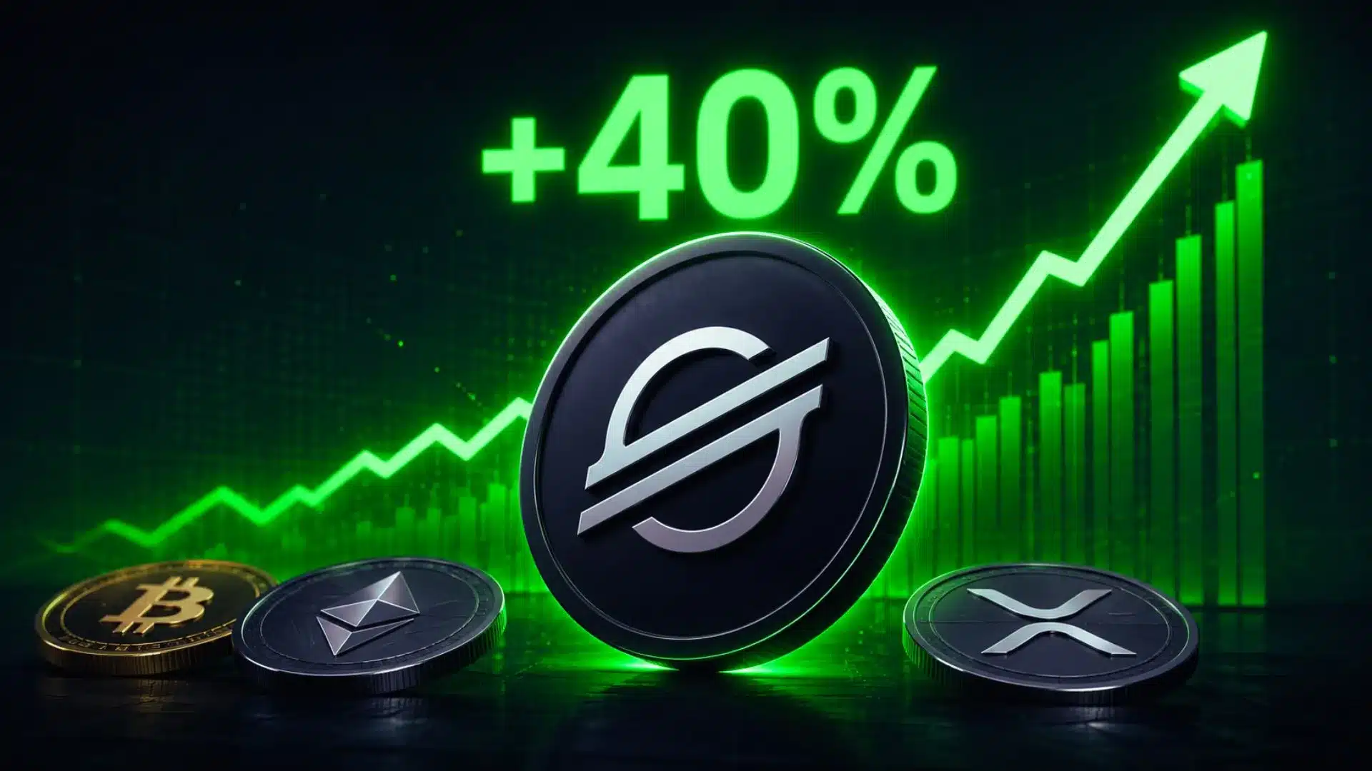 Kryptowlauta XLM pokonuje BTC, ETH i XRP po wzroście i ponad 40%.