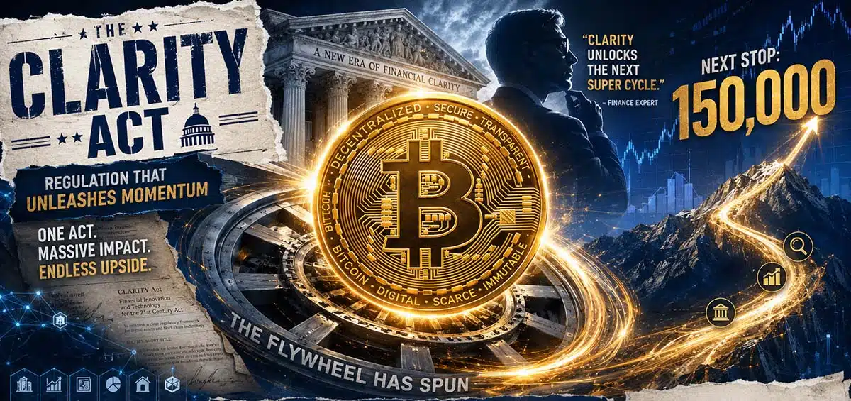 Ustawa CLARITY ACT może wywołać potężny &bdquo;efekt koła zamachowego&rdquo;. Rick Edelman Bitcoin może osiągnąć 150 000 USD.