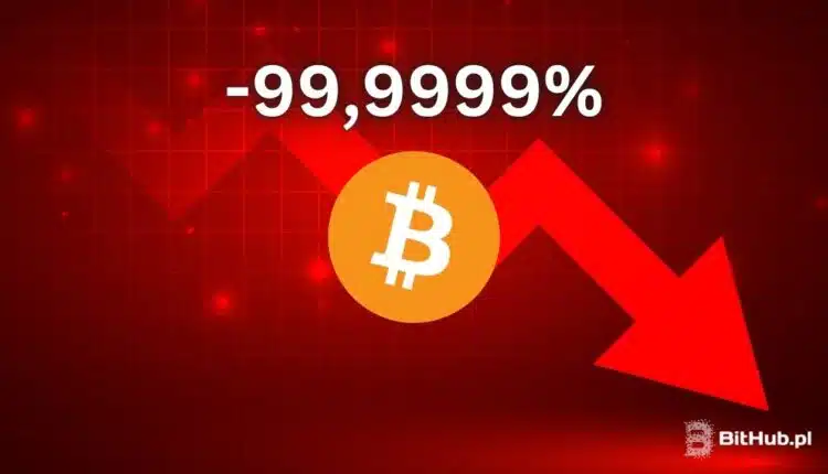 Bitcoin po 7 złotych za sztukę? W popularnej aplikacji kurs BTC spadł o 99,9999%. Co się stało?