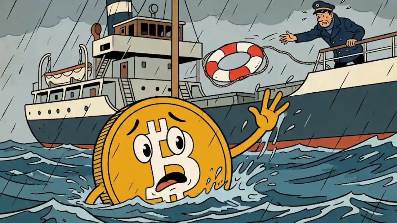 tonący Bitcoin