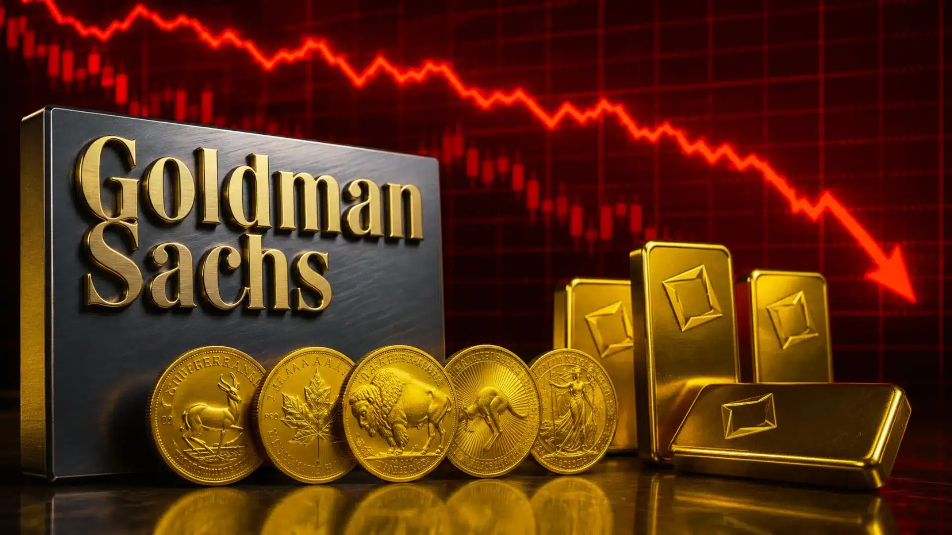 Goldman Sachs tnie prognozę dla złota o prawie 10%