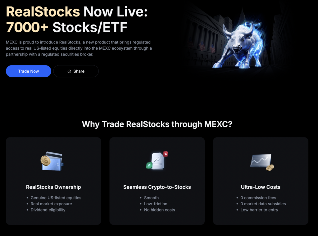 mexc real us stocks