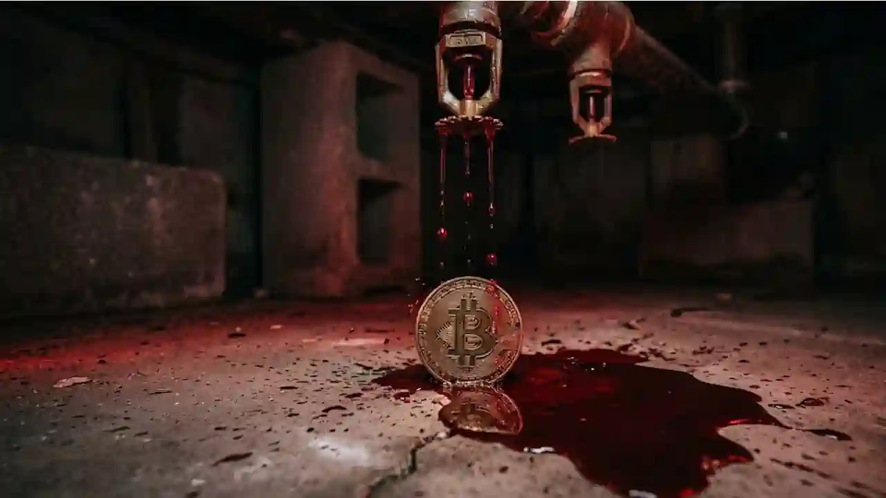 „Krwawa środa” trwa. Bitcoin traci najważniejsze poziomy, a wieloryby uciekają