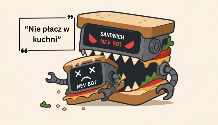 bot kanapkowy mev zjadający innego bota kanapkowego mev.