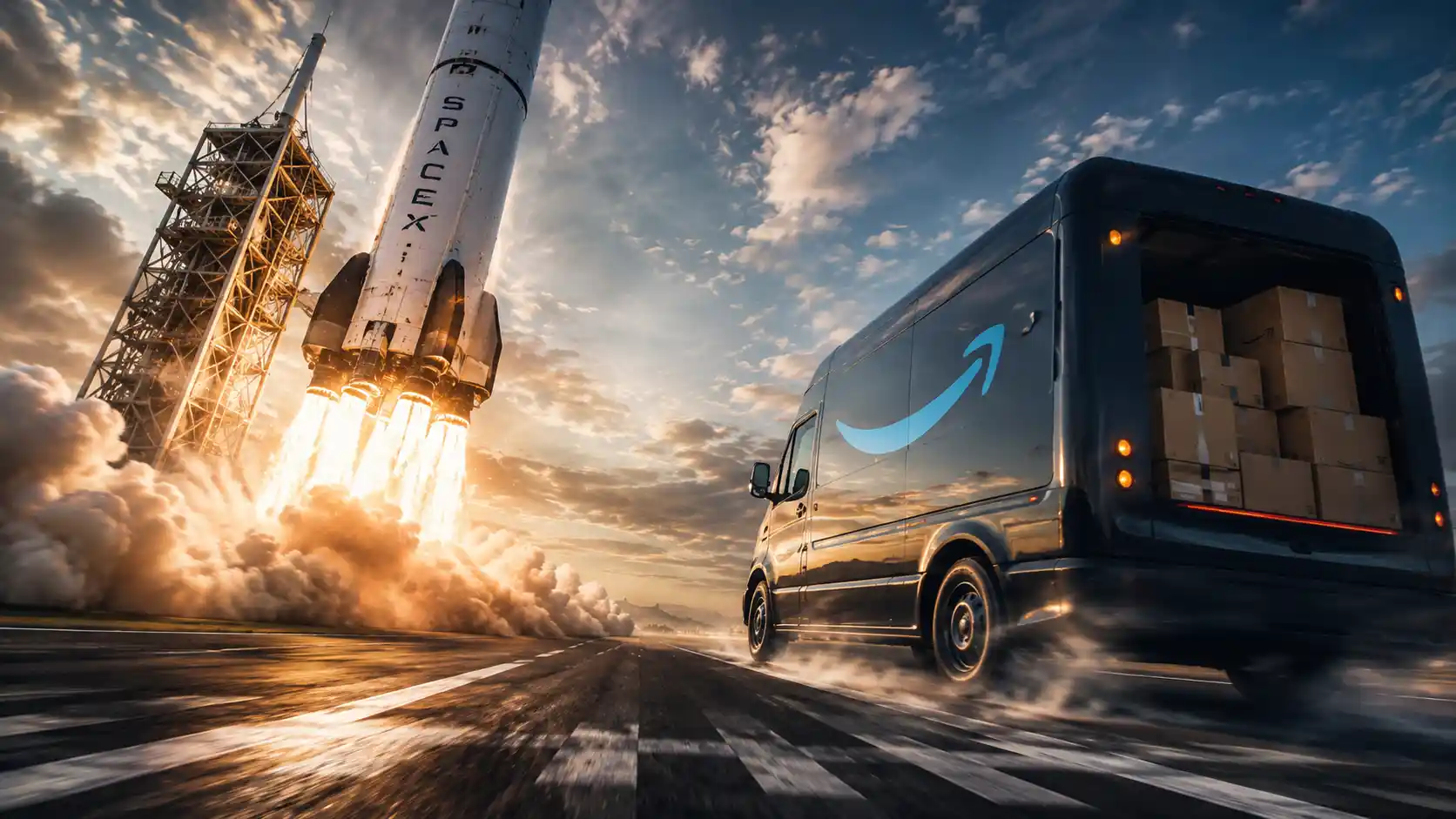 SpaceX zaraz przeskoczy Amazona? Akcje Muska po IPO pędzą jak rakieta