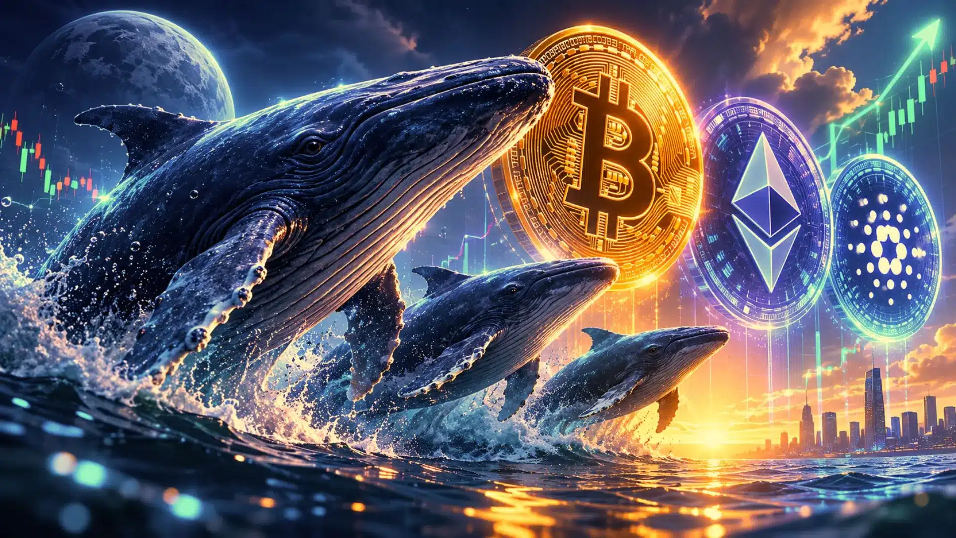 Uśpione wieloryby BTC, ETH i ADA wracają. To może być cenna wskazówka