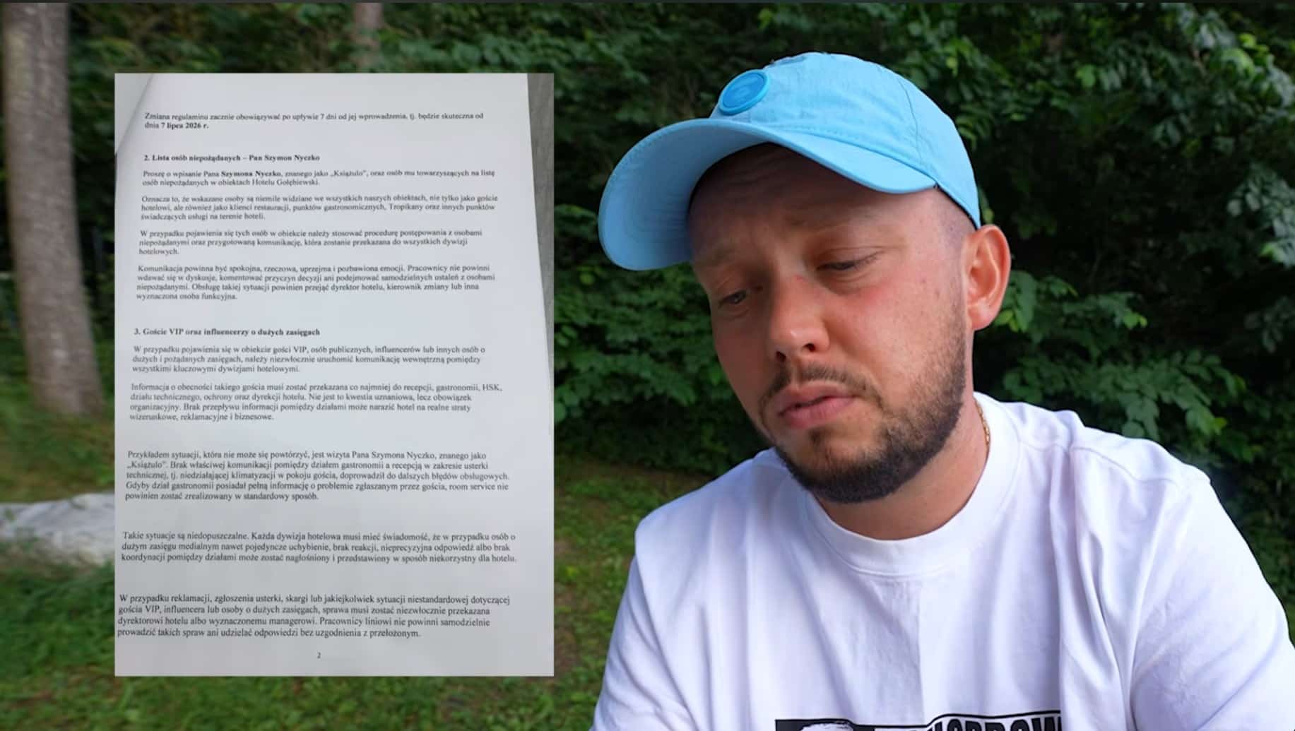 YouTuber Książulo banned from Gołębiewski hotels — then unbanned the same day