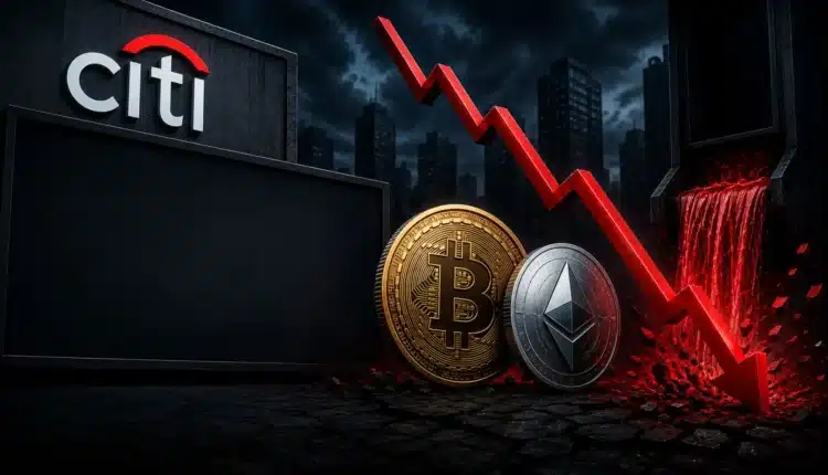 Citi drastycznie tnie prognozy dla BTC i ETH. Odpływy z ETF-ów zwiększają presję sprzedażową