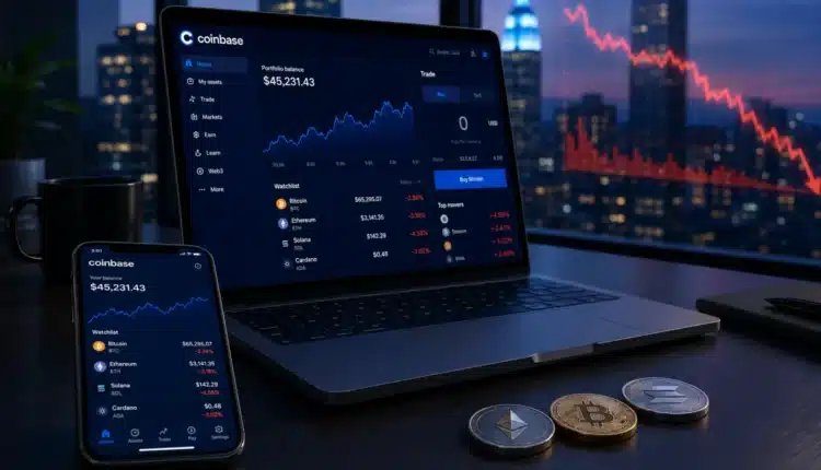 Coinbase przejmuje rynek i… traci setki milionów. Inwestorzy nie kupili tej historii