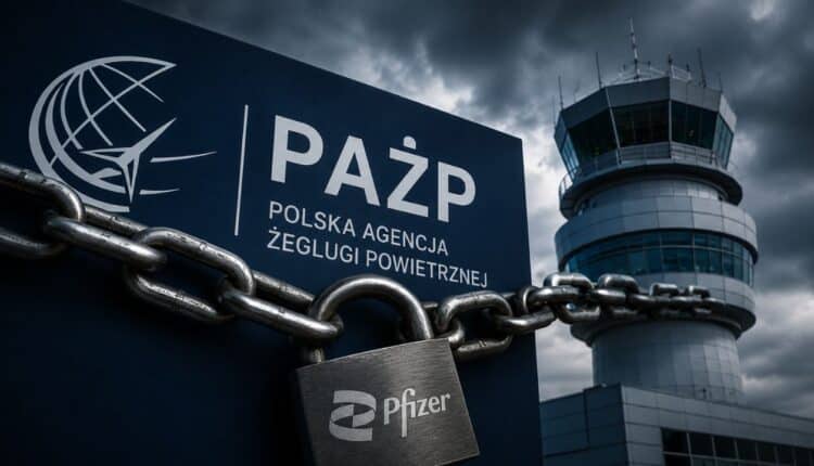 Pfizer zajął pieniądze Polskiej Agencji Żeglugi Powietrznej. Polskie niebo w szachu przez szczepionki