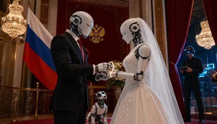 Takie rzeczy tylko w Rosji. Humanoidalne roboty wzięły ślub