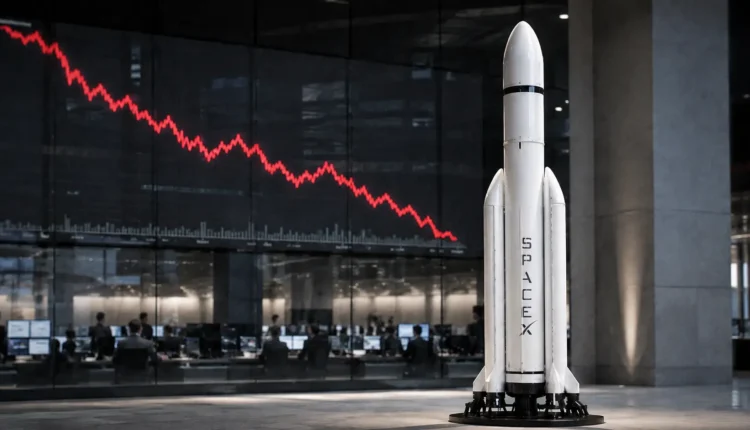 SpaceX spadł do najniższego poziomu od debiutu. Wall Street chłodzi kosmiczny hype Muska