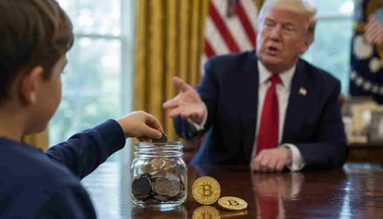 Trump da dzieciom Bitcoina? W USA ruszyła gorąca debata