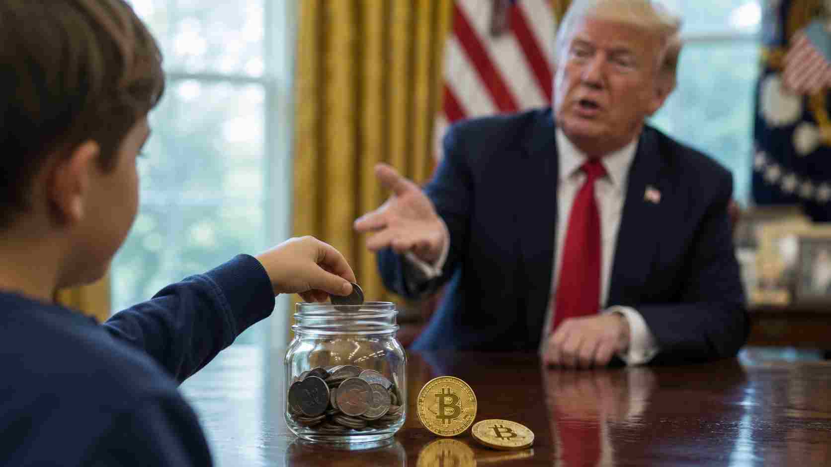 Trump sugeruje Bitcoin w rządowych kontach oszczędnościowych dla dzieci