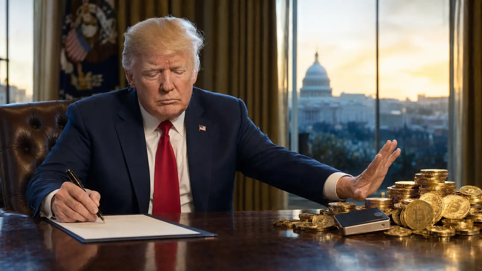 Trump popiera zakaz zarabiania polityków na krypto – zagrożenie dla jego własnego imperium