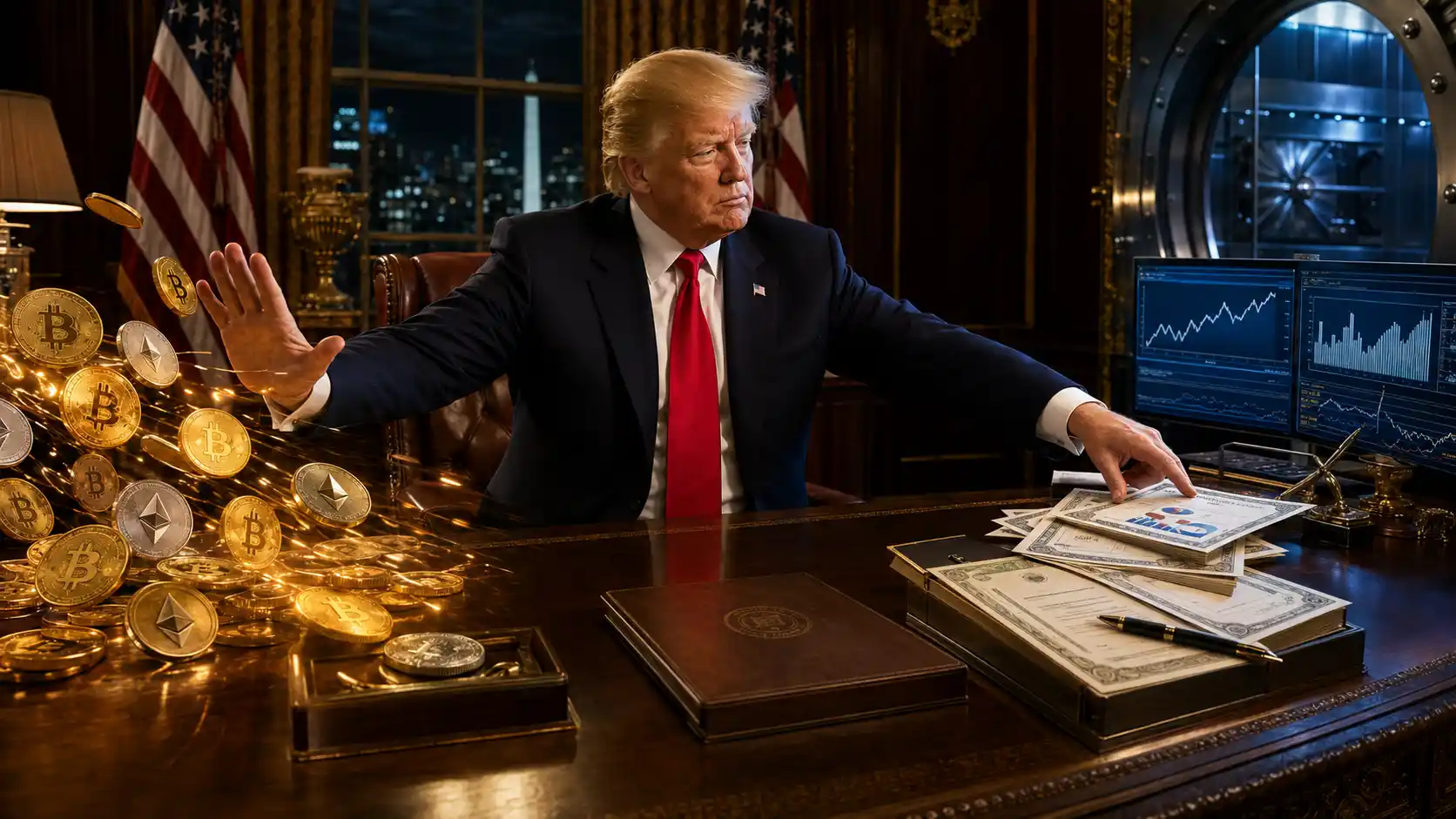 Trump earned over $1.4 billion from crypto while his stock portfolio quadrupled