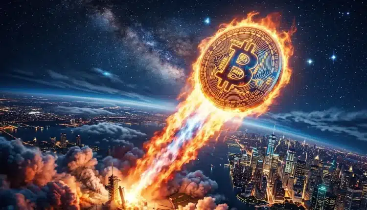 Bitcoin nagle wystrzelił w górę. Krótkie pozycje zmiecione z powierzchni ziemi