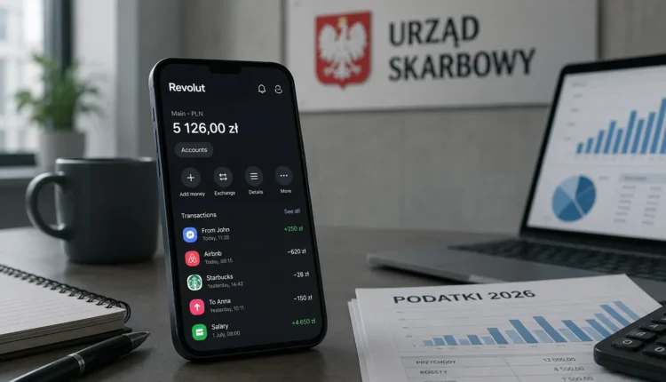 Revolut – co może trafiać do Urzędu Skarbowego w 2026?