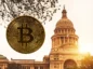 Bitcoin na tle Kapitolu.
