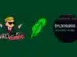 Logo aplikacji Robinhood na zielonym tle, logo Wallstreetbets oraz zrzut ekranu z milionowymi zyskami inwestora
