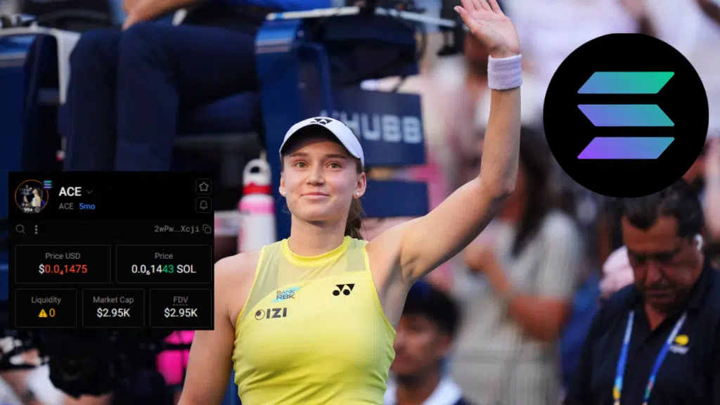 Mistrzyni US Open 2026, Elena Rybakina, ma swój własny token na Solana - $ACE
