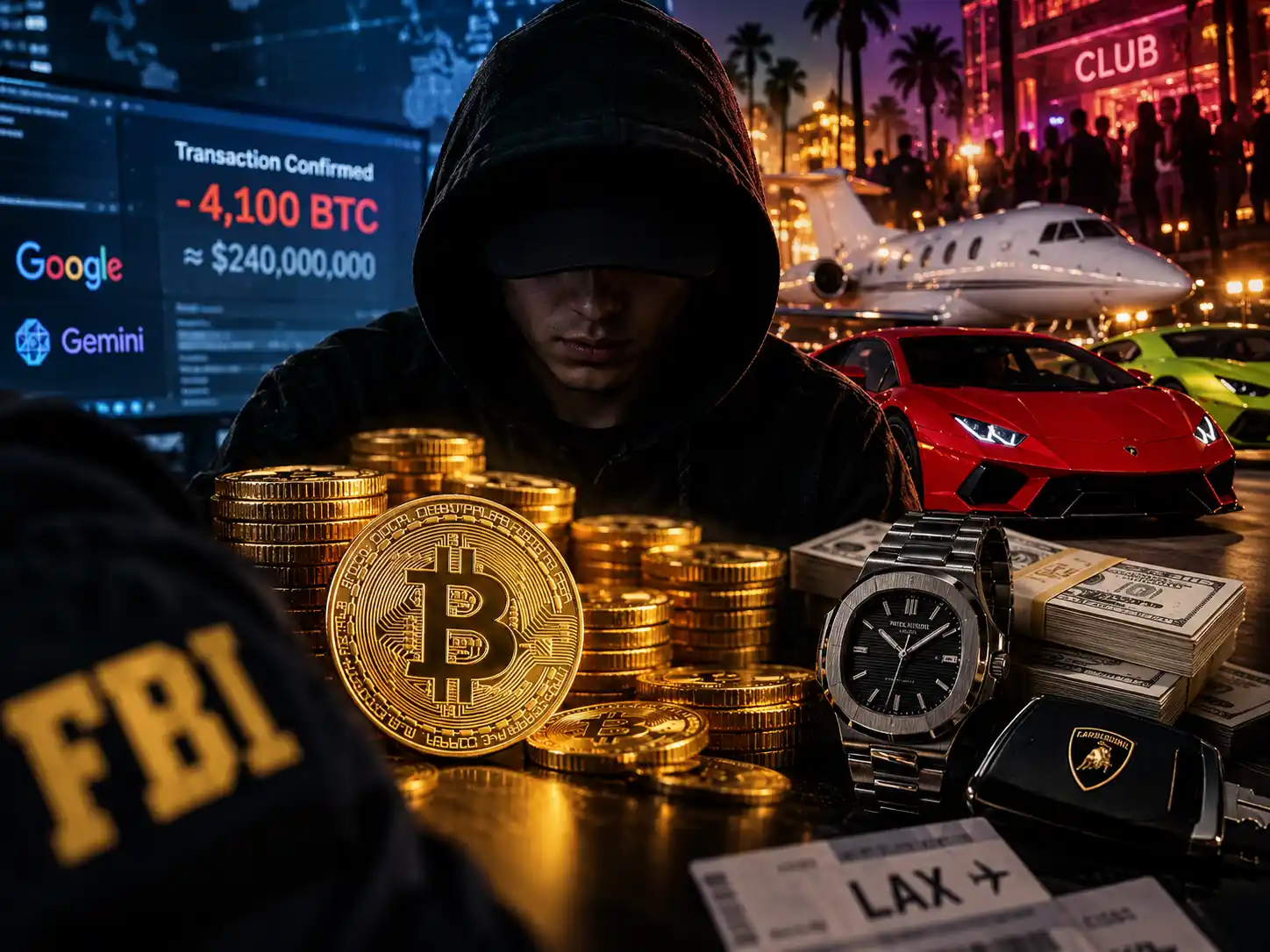 Ukradli 240 milionów dolarów w Bitcoinie. Zgubiły ich Lamborghini, odrzutowce i imprezy